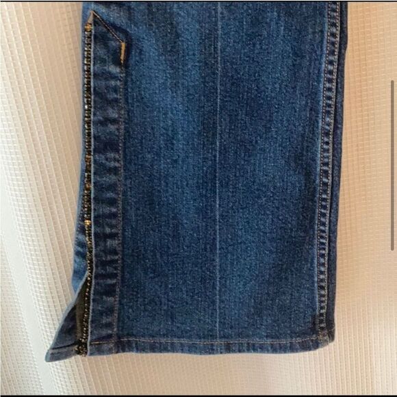 Bisou Bisou Blue Flare Wide Leg Jeans - Picture 4 of 15